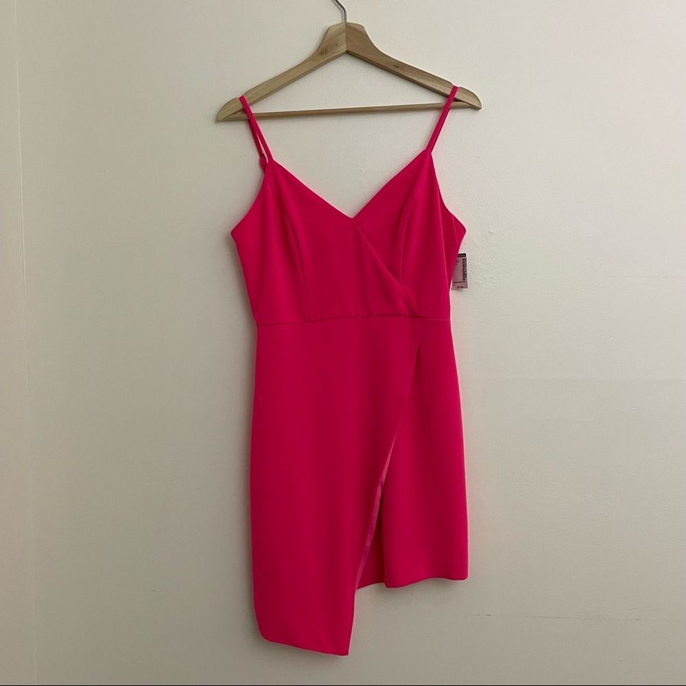 Simons | Do + Be NWT Asymmetric Pink Mini Dress